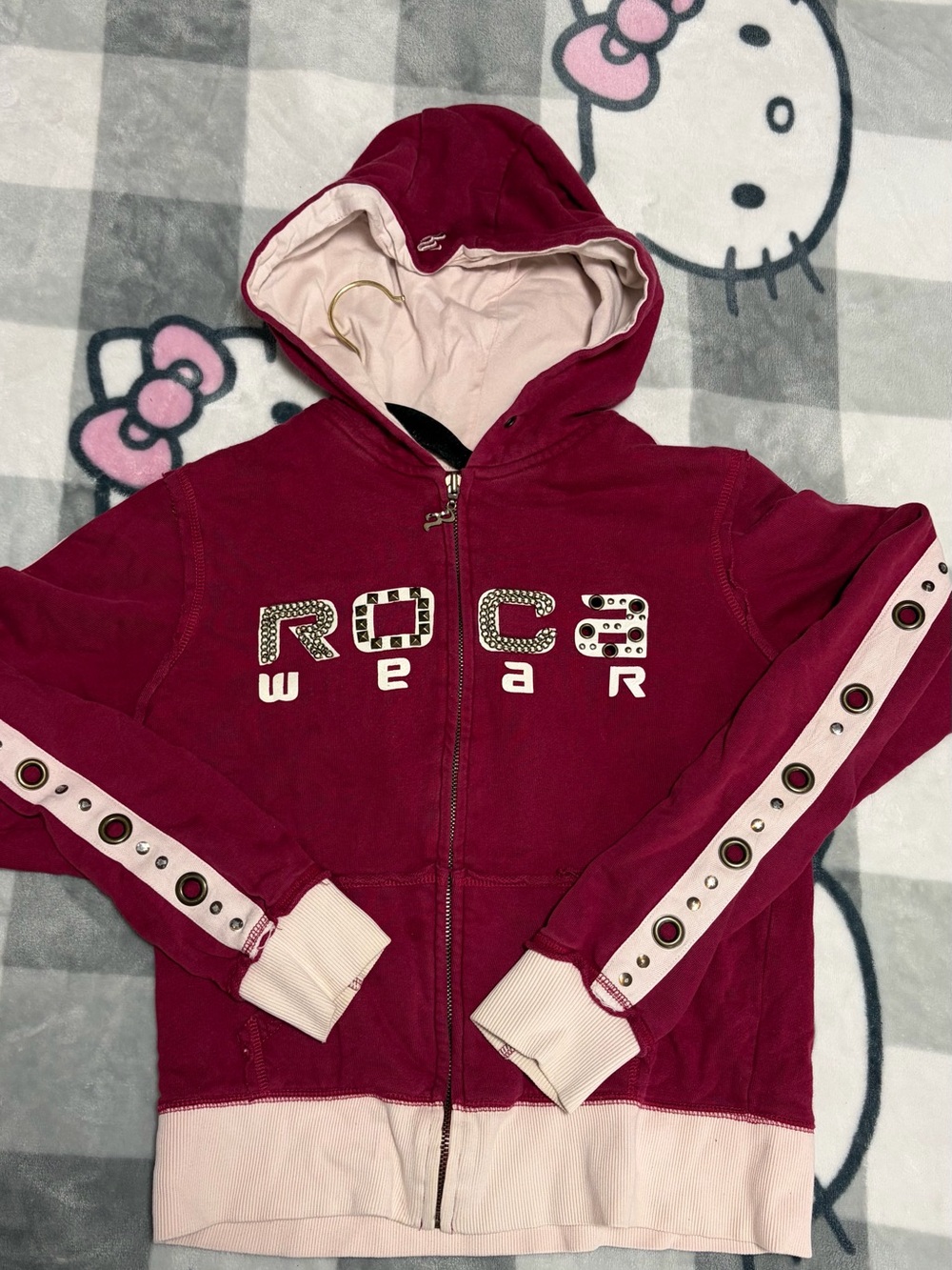 Rocawear Women’s Maroon Zip-Up Hoodie